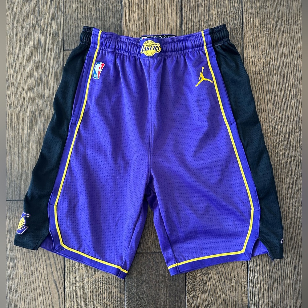 NBA Lakers NWoT Kids Purple and Black Athletic Shorts